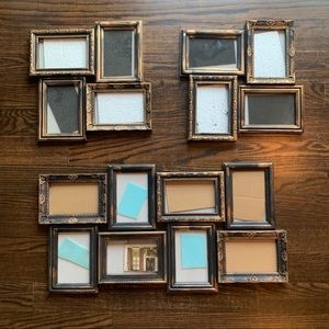 Set of 3 matching multi-photo frames